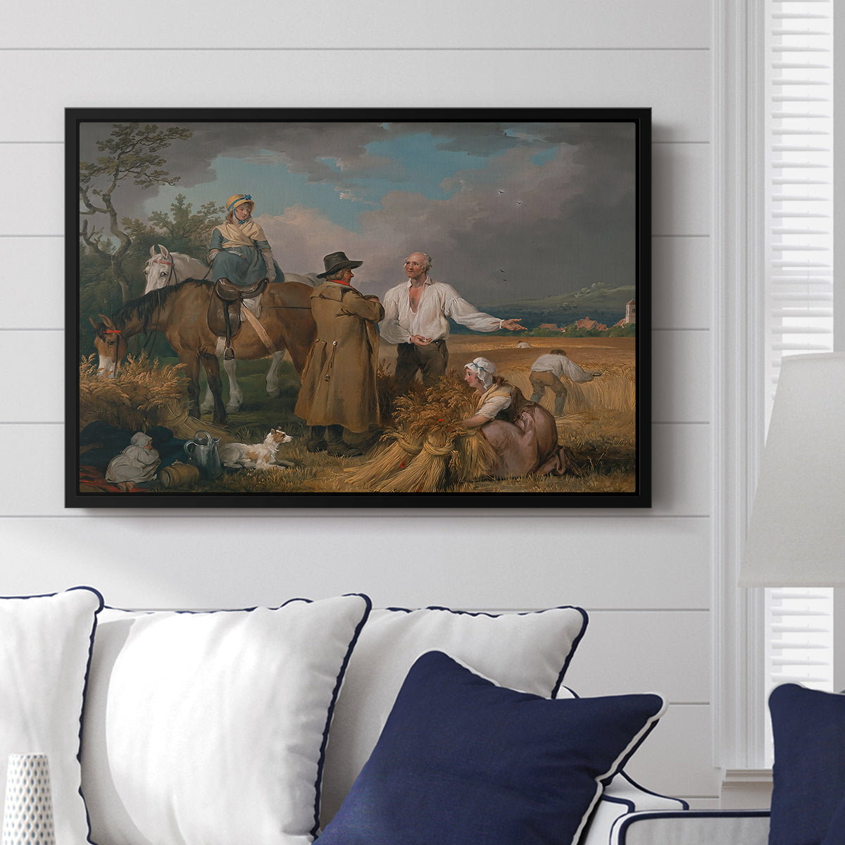 The Reapers, 1800 - Floater Framed Canvas Print