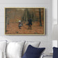 The Woodman and his Children, 1886 - Floater Framed Canvas Print