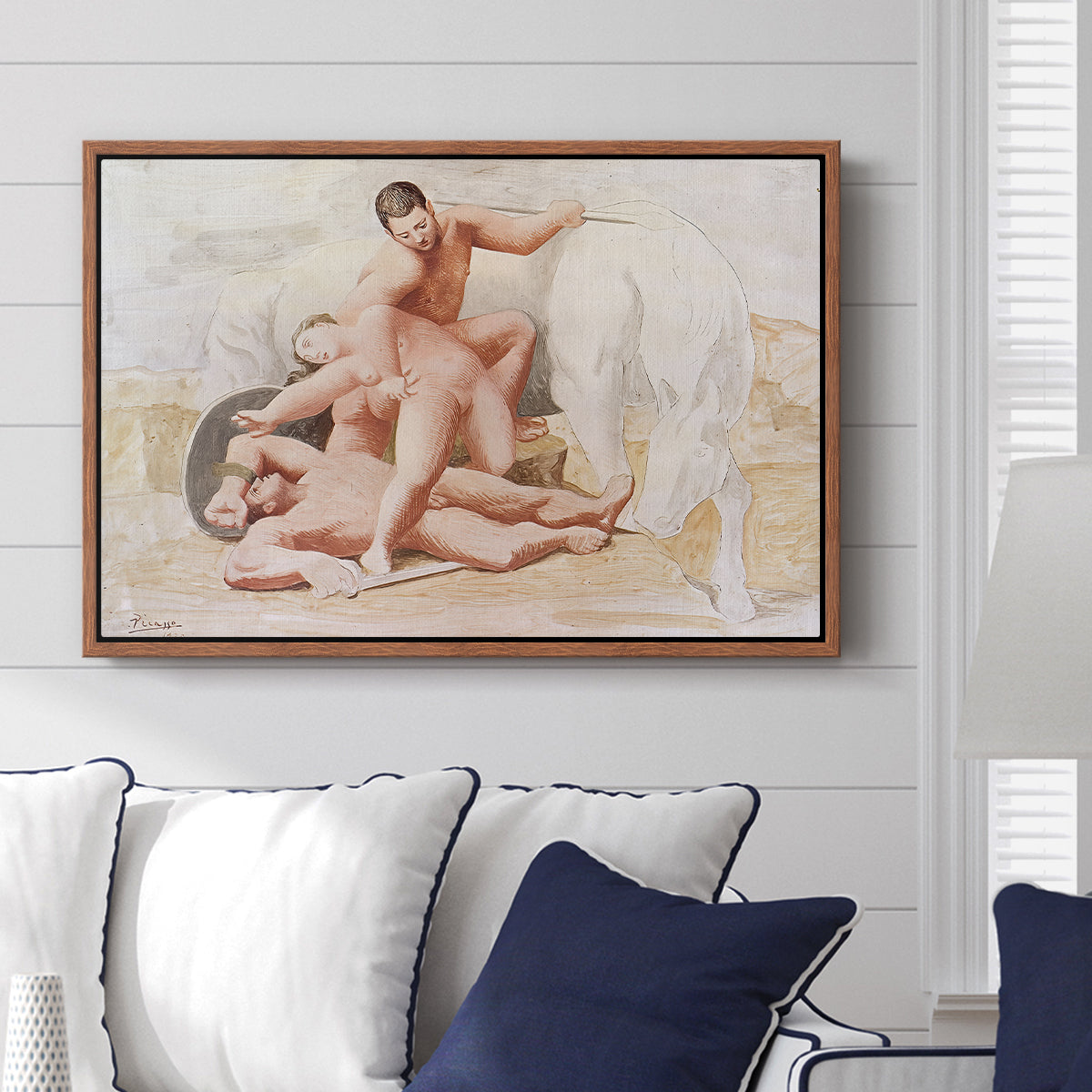 The Abduction, 1920 - Floater Framed Canvas Print