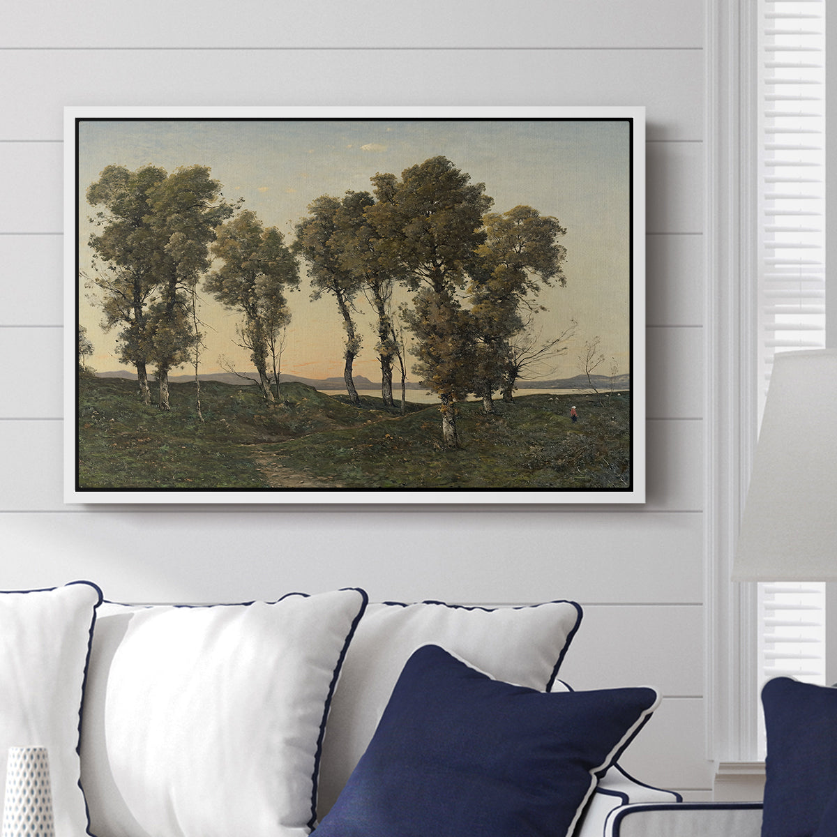 Autumn Evening, 1894 - Floater Framed Canvas Print