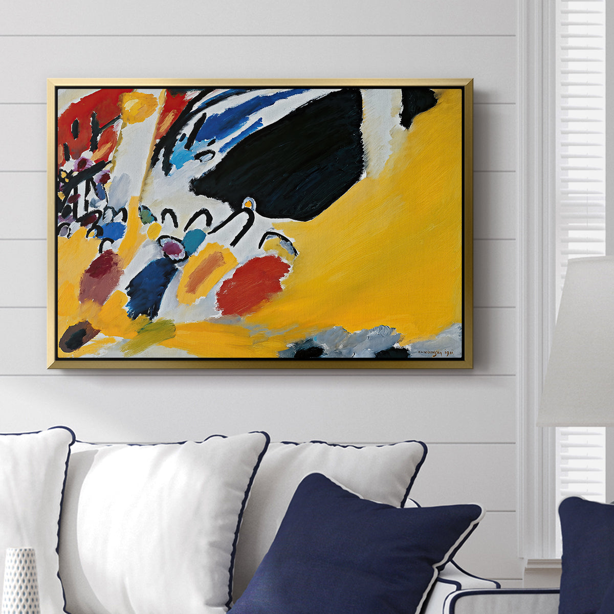 Impression III (Concert), 1911 - Floater Framed Canvas Print