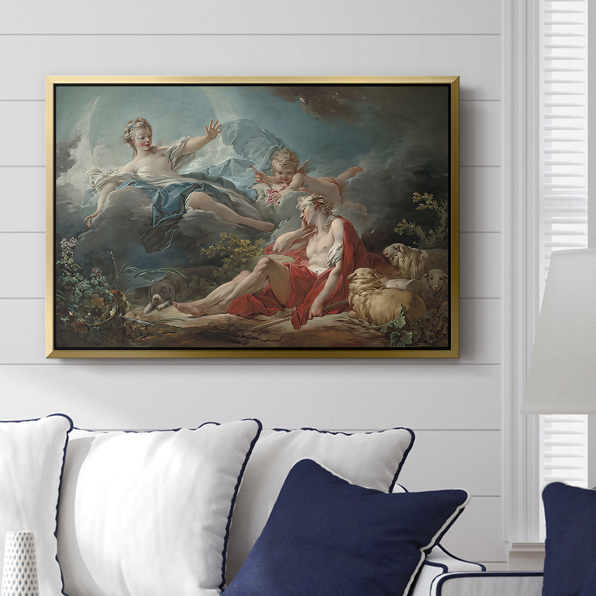Diana and Endymion, c. 1753-1756 - Floater Framed Canvas Print