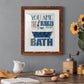 Bubble Bath - Premium Framed Print - Distressed Barnwood Frame - Ready to Hang