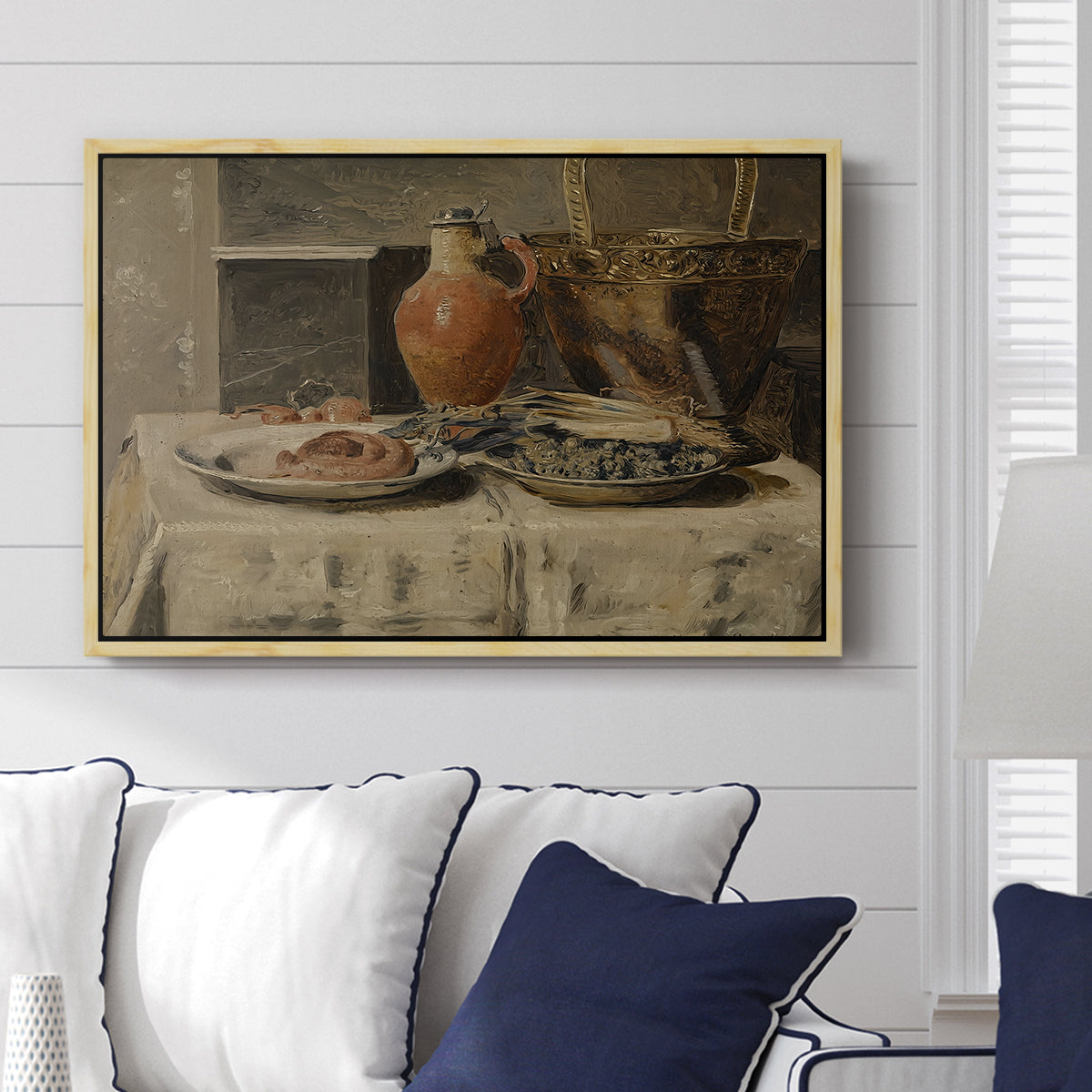 Still Life with Jar, c. 1881-1885 - Floater Framed Canvas Print