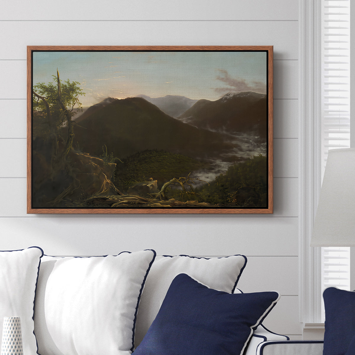 Sunrise in the Catskill Mountains, 1826 - Floater Framed Canvas Print