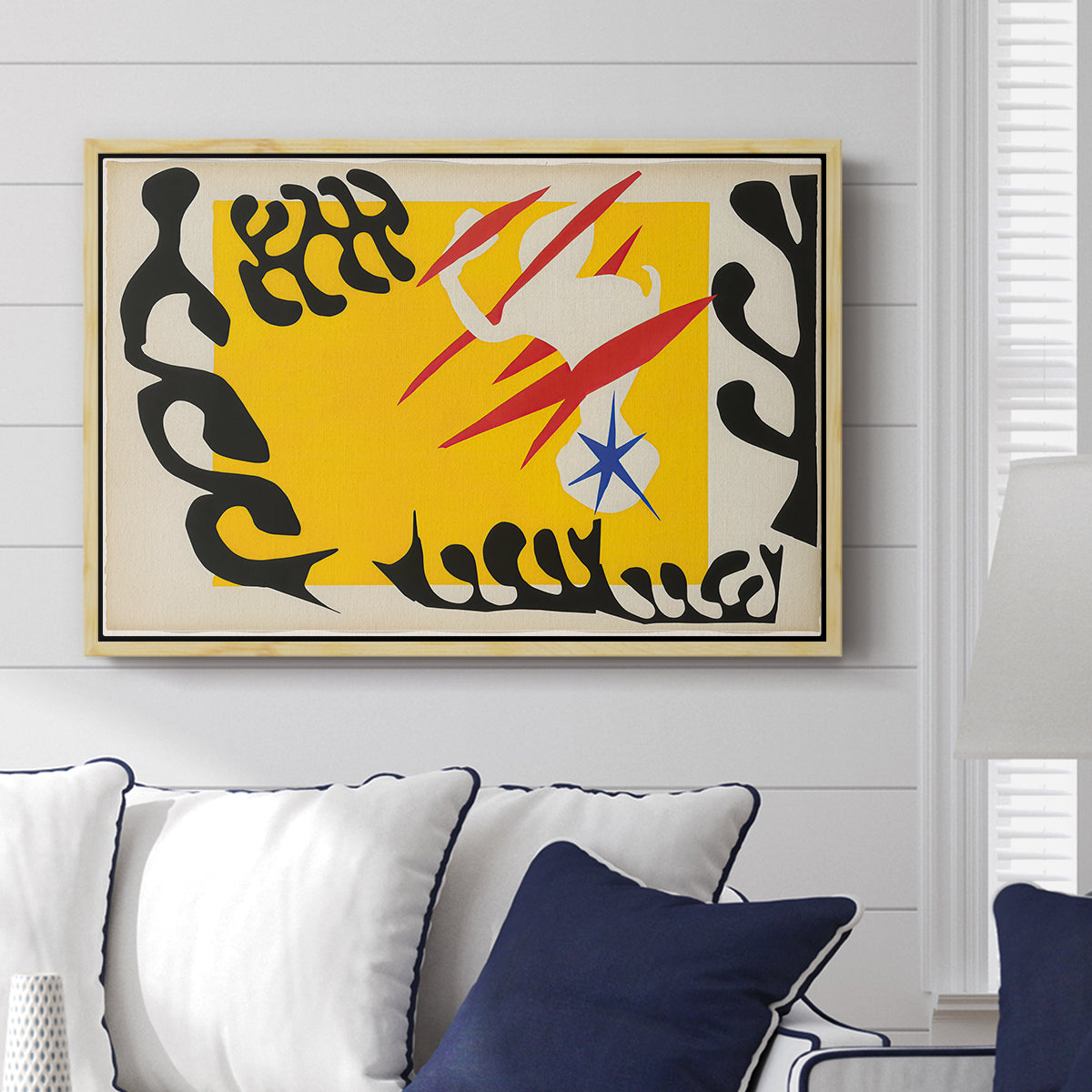 The Nightmare of the White Elephant, from Jazz, 1947 - Floater Framed Canvas Print