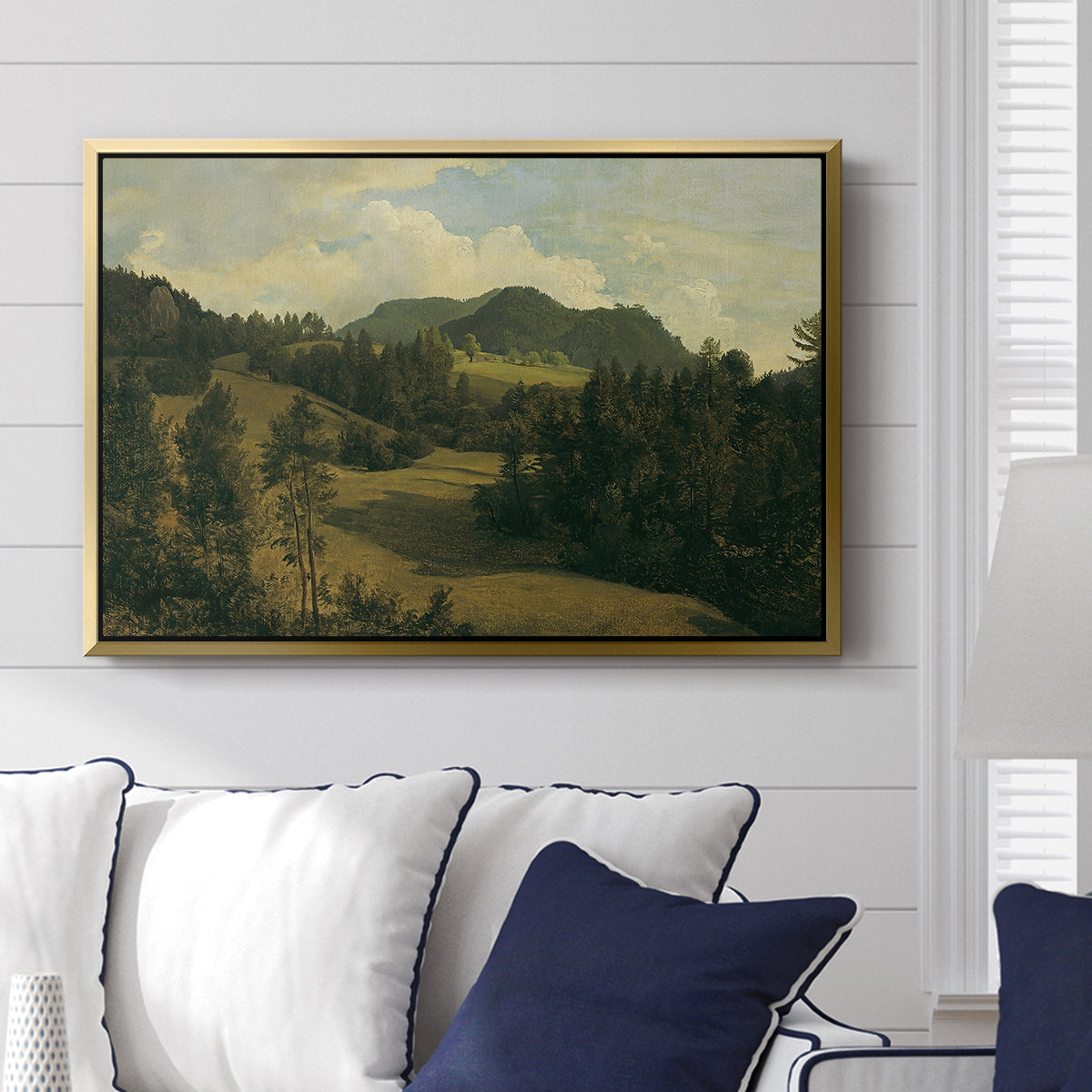 Landscape near Miesenbach, c. 1830 - Floater Framed Canvas Print