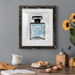 Blue Wash Perfume - Premium Framed Print - Distressed Barnwood Frame - Ready to Hang