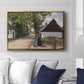 Danish Village Street with Woman and Milkman, 1880 - Floater Framed Canvas Print