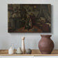 Canvas art print featuring a domestic composition focused on solitary figure and space, styled above a decorative console