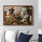 The Wolf and Fox Hunt, c. 1616 - Floater Framed Canvas Print
