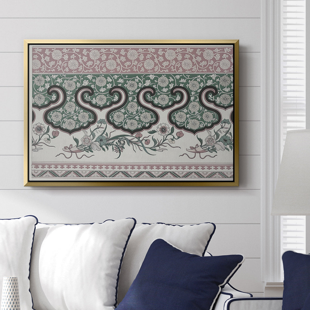 Examples of Chinese Ornament, Pl. LXXVI, 1867 - Floater Framed Canvas Print
