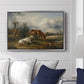 Two Horses on the Pasture, c. 1825 - Floater Framed Canvas Print