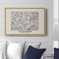 Fleurs, 1866 (Morris Inspired) - Floater Framed Canvas Print