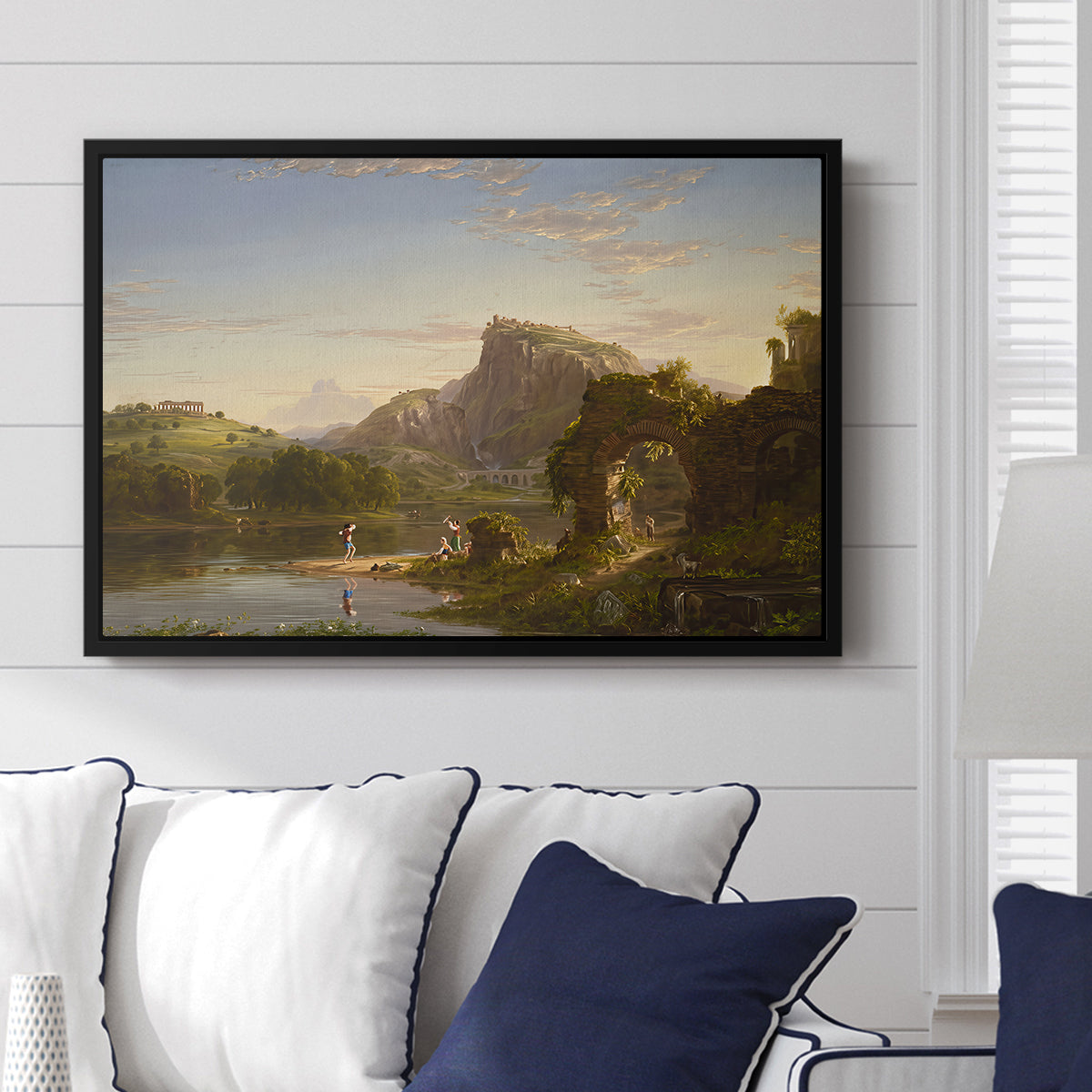 L'Allegro, 1845 - Floater Framed Canvas Print