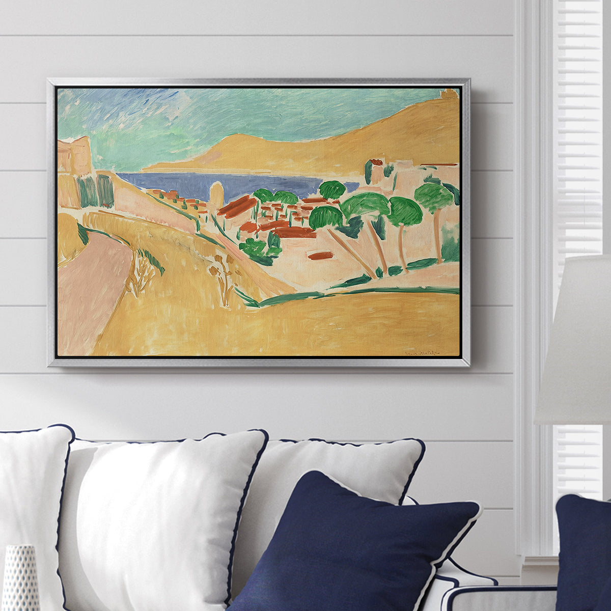 Collioure in August, c. 1911 - Floater Framed Canvas Print