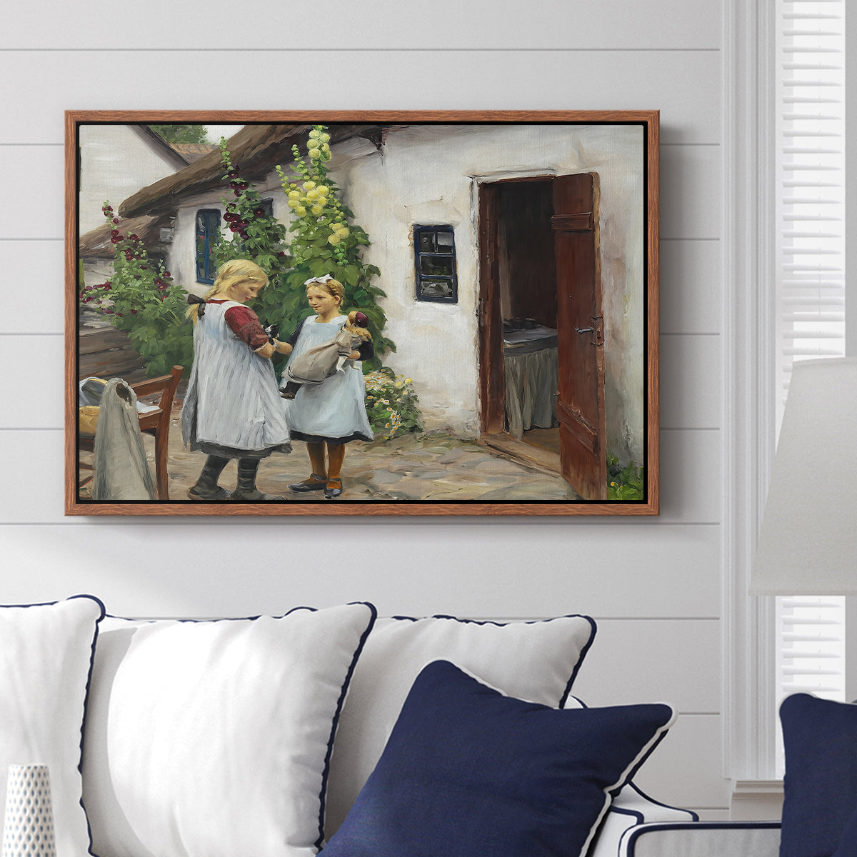 Have You Seen My Kitten?, 1914 - Floater Framed Canvas Print