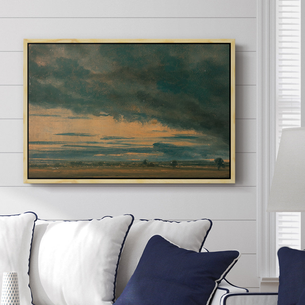 Cloud Study, c. 1821 - Floater Framed Canvas Print