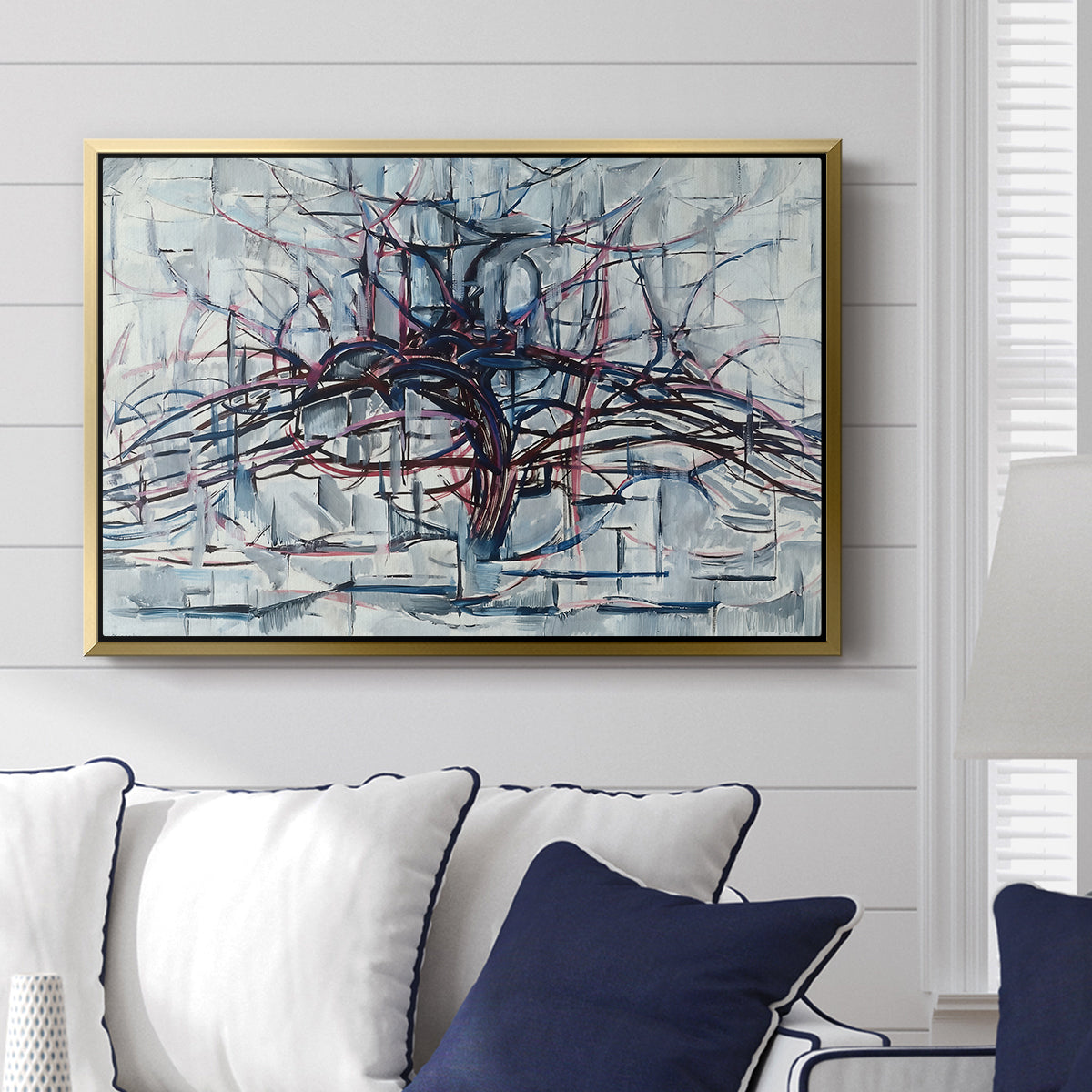 Horizontal Tree, 1912 - Floater Framed Canvas Print