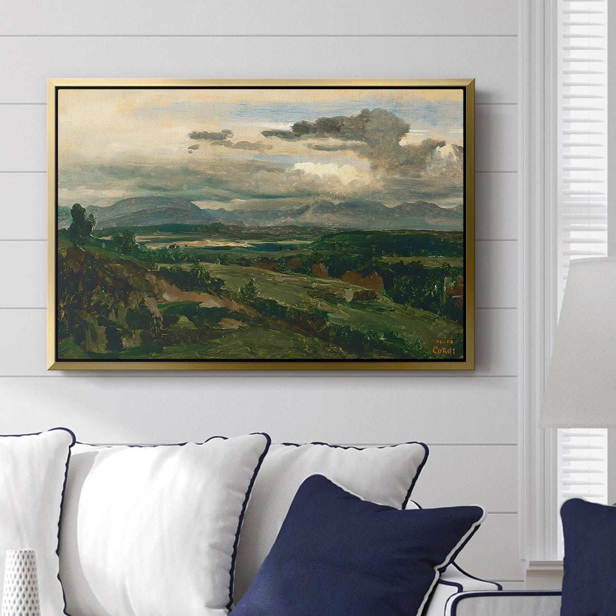 Civita Castellana, c. 1860s - Floater Framed Canvas Print