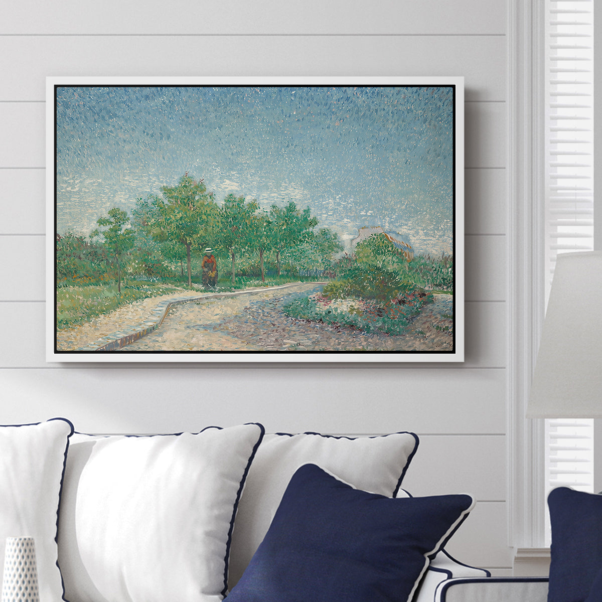 Square Saint-Pierre, Paris, 1887 - Floater Framed Canvas Print