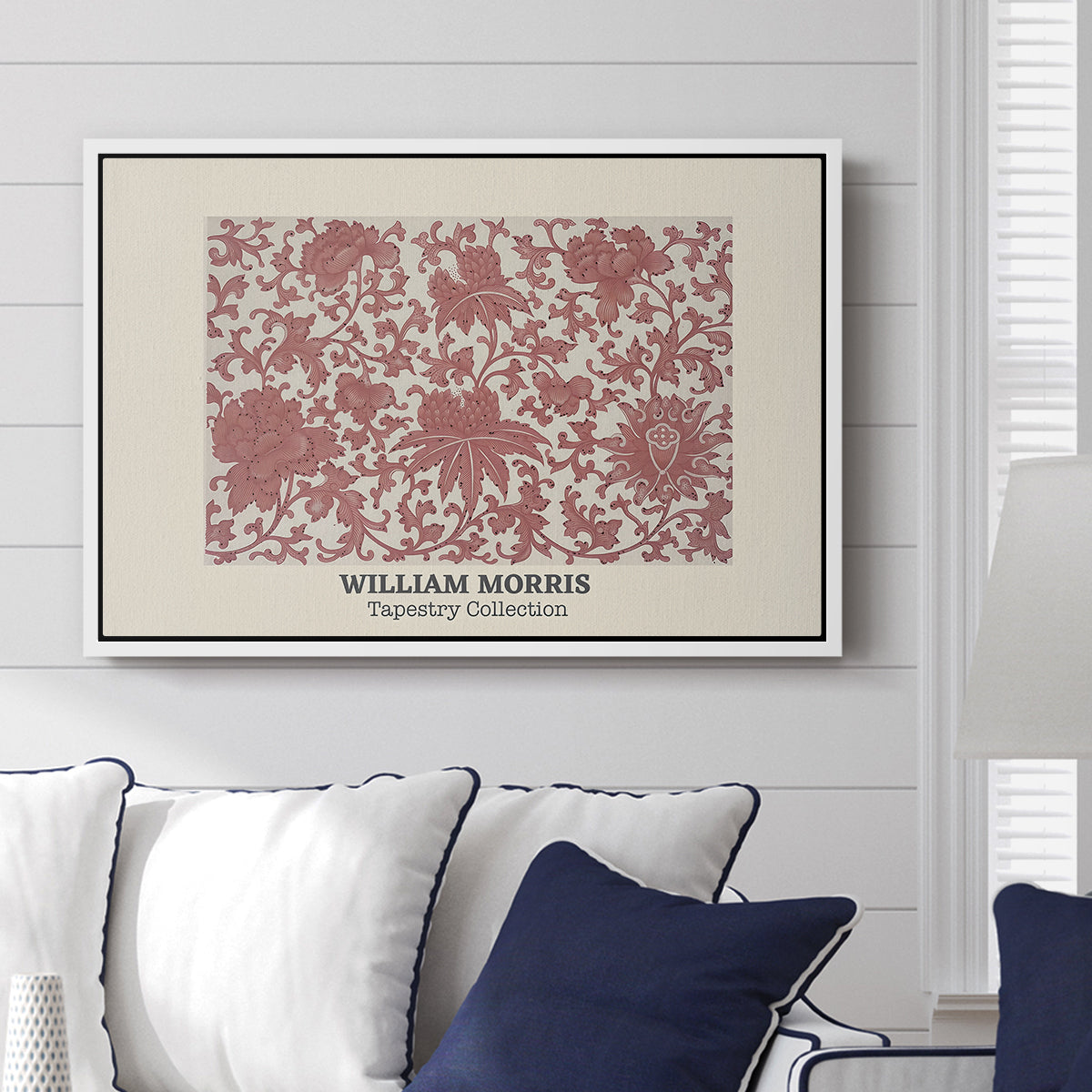 Examples of Chinese Ornament, Pl. XCIII (Morris Inspired), 1867 - Floater Framed Canvas Print