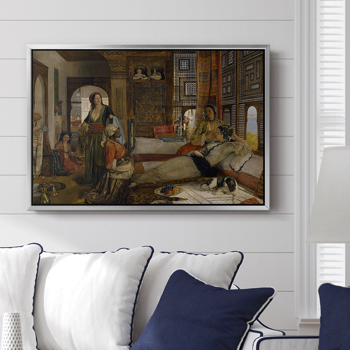 The Harem, 1876 - Floater Framed Canvas Print
