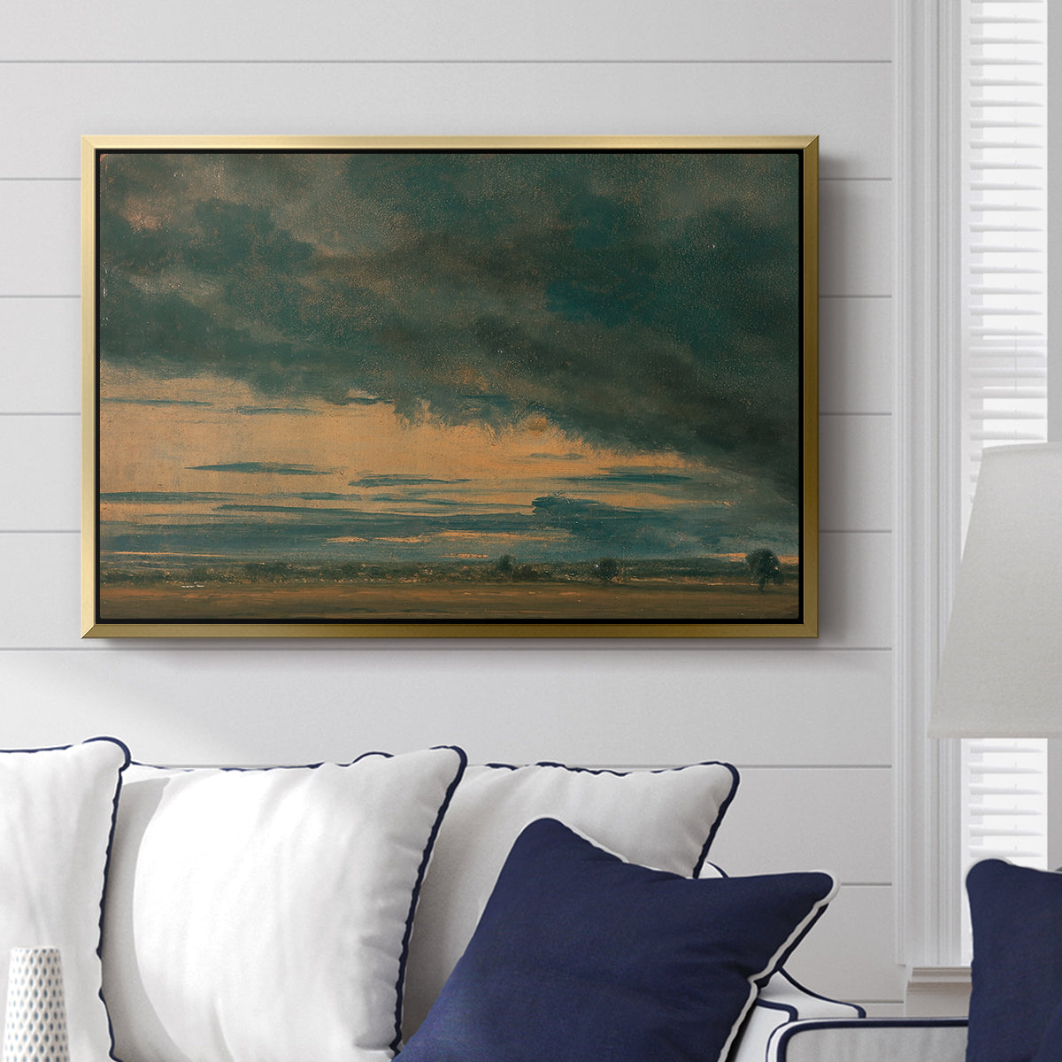 Cloud Study, c. 1821 - Floater Framed Canvas Print