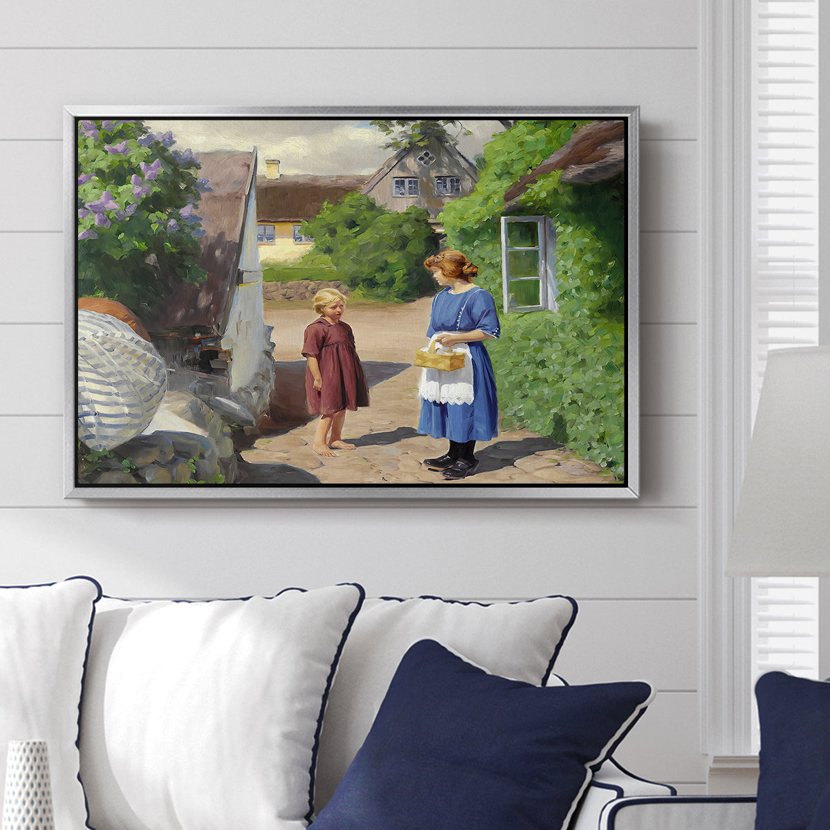 Summer Day in Jyllinge, 1922 - Floater Framed Canvas Print