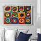 Color Study: Squares with Concentric Circles, 1913 - Floater Framed Canvas Print