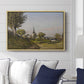 Village Landscape with Church, 1891 - Floater Framed Canvas Print