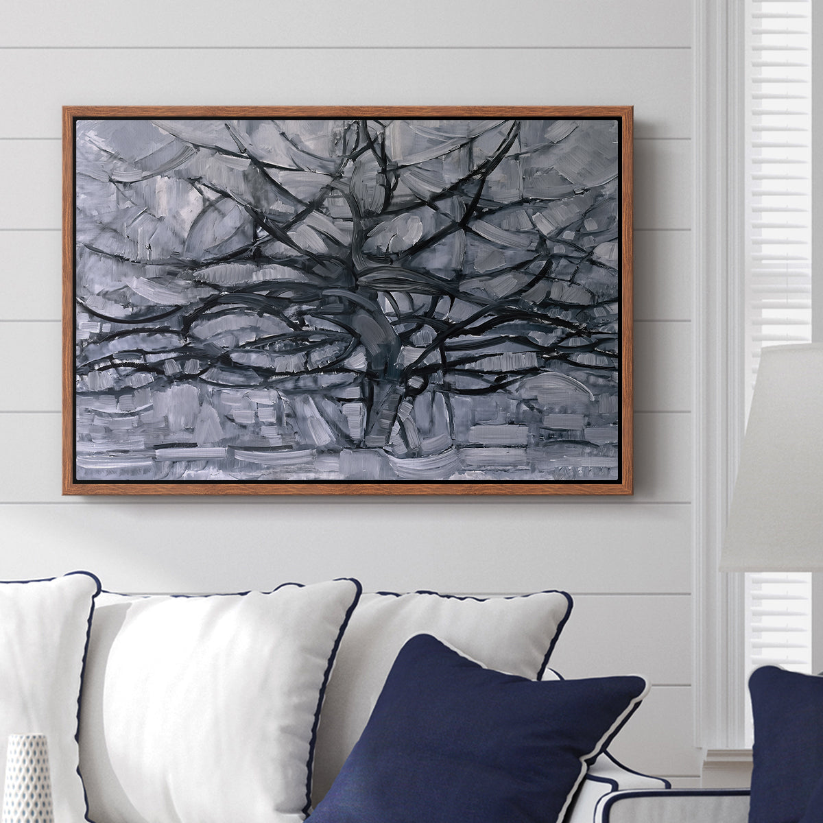 The Gray Tree, 1911 - Floater Framed Canvas Print