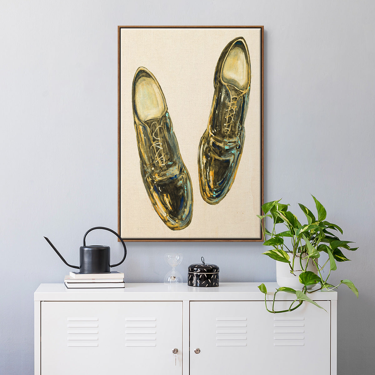 The Shoe Fits I V1 - Framed Premium Gallery Wrapped Canvas L Frame - Ready to Hang