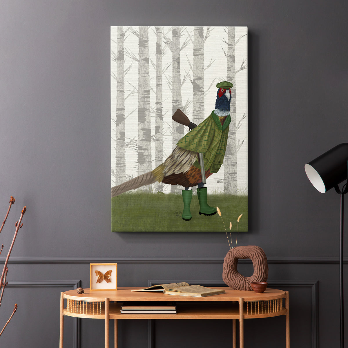 Pheasant Shooting Party 2 - Canvas Art Print