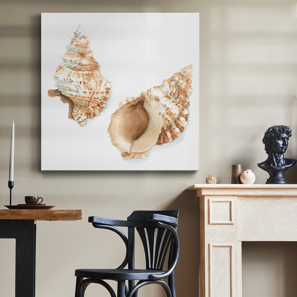 Watercolor Shells VII-Premium Gallery Wrapped Canvas - Ready to Hang