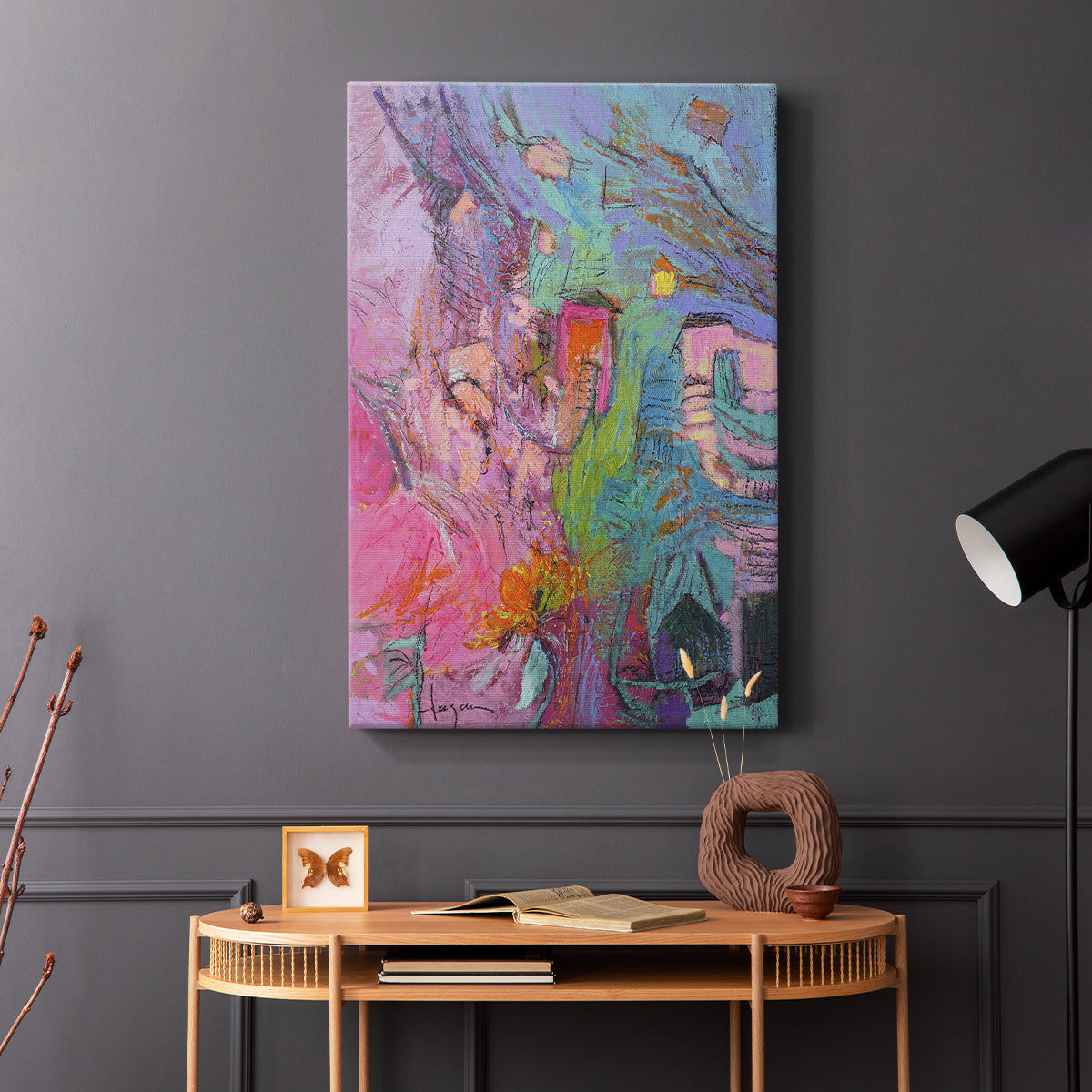 My Pink House - Canvas Art Print