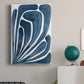 Blue Stylized Leaf II Premium Gallery Wrapped Canvas - Ready to Hang