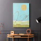 Green and Gold Pieced Landscape II - Canvas Art Print