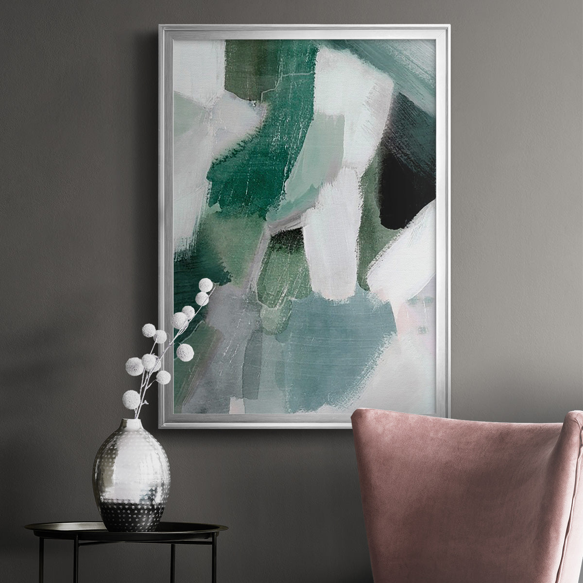 Turquoise Waters II - Modern Framed Canvas Print