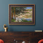 On the Bank of the Seine, Bennecourt - Ornate Framed Canvas Print