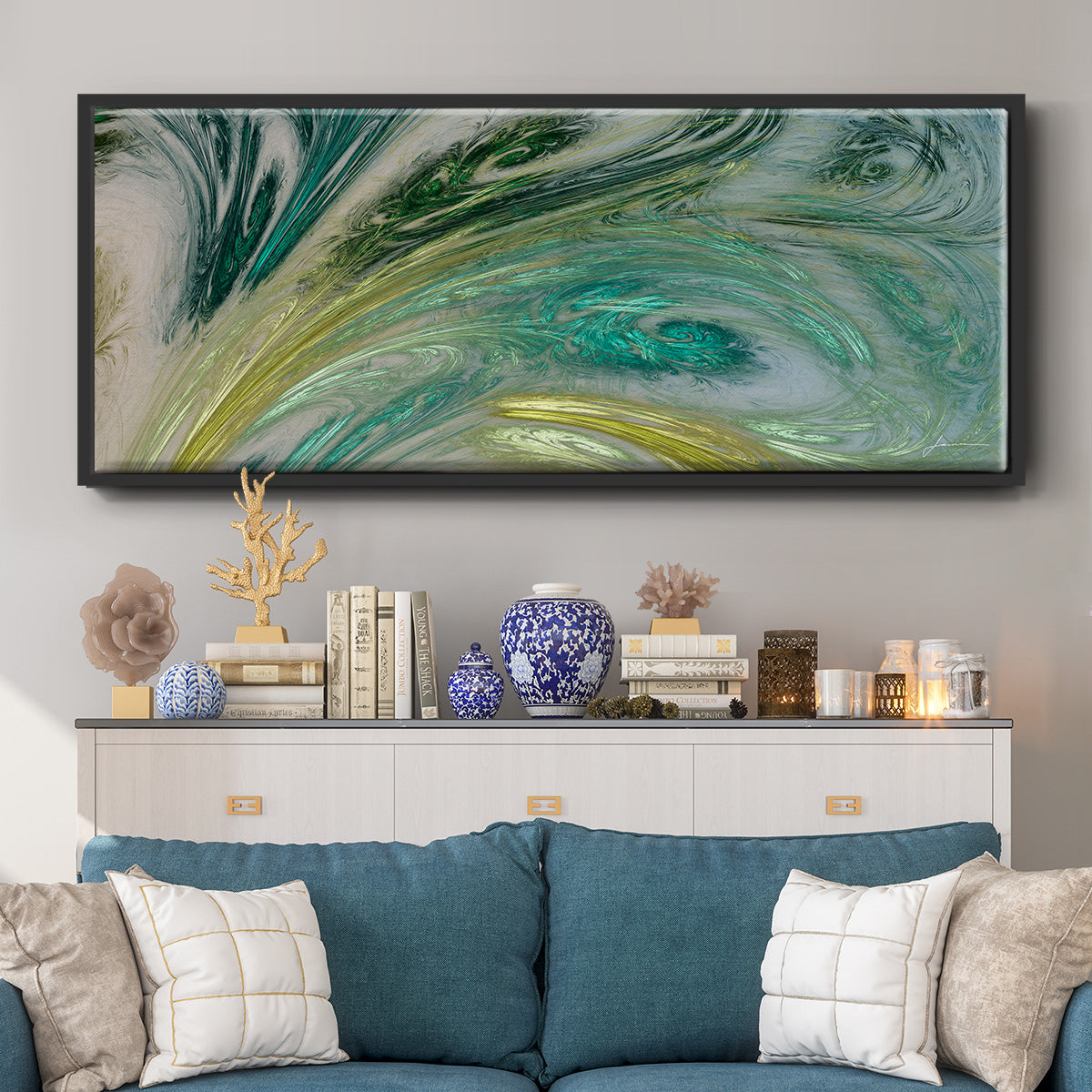 Altitude VI - Floater Framed Canvas Print