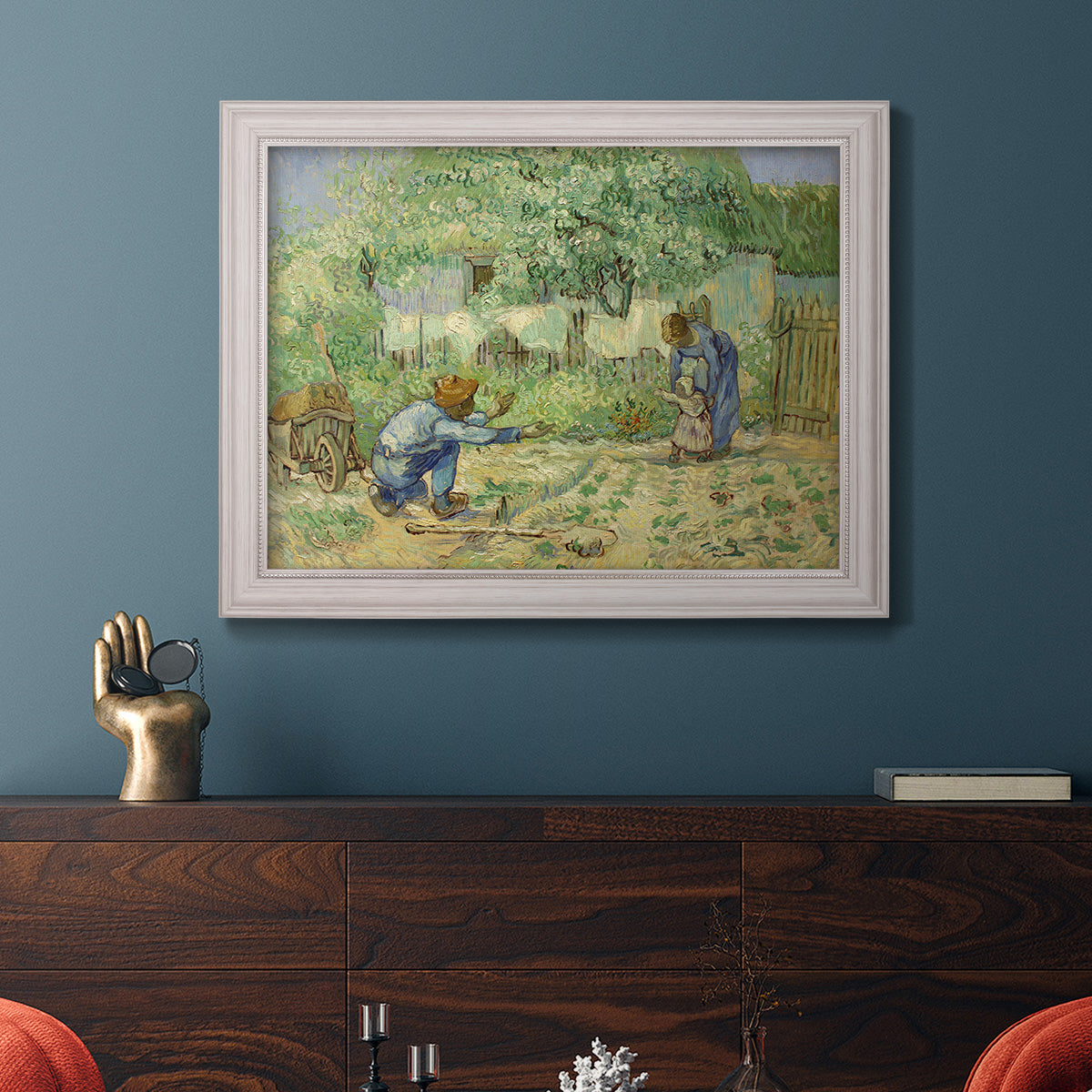 First Steps - Ornate Framed Canvas Print