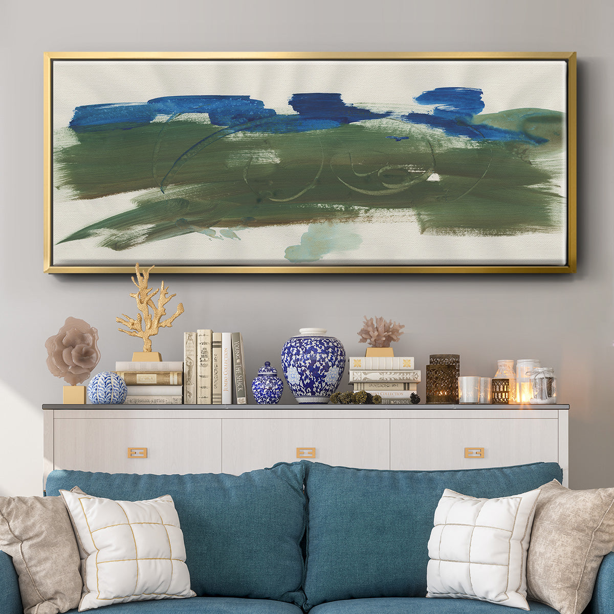 Mirages II - Floater Framed Canvas Print