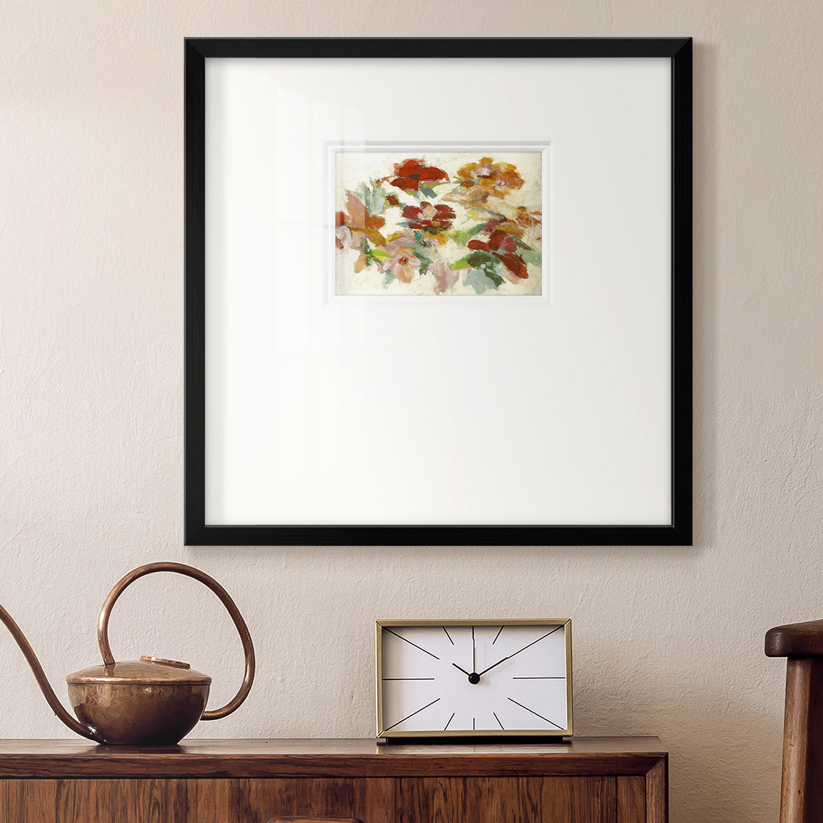 Floral Impressions V1 Premium Framed Print Double Matboard