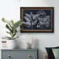 Foliage on Navy III Premium Framed Canvas- Ready to Hang