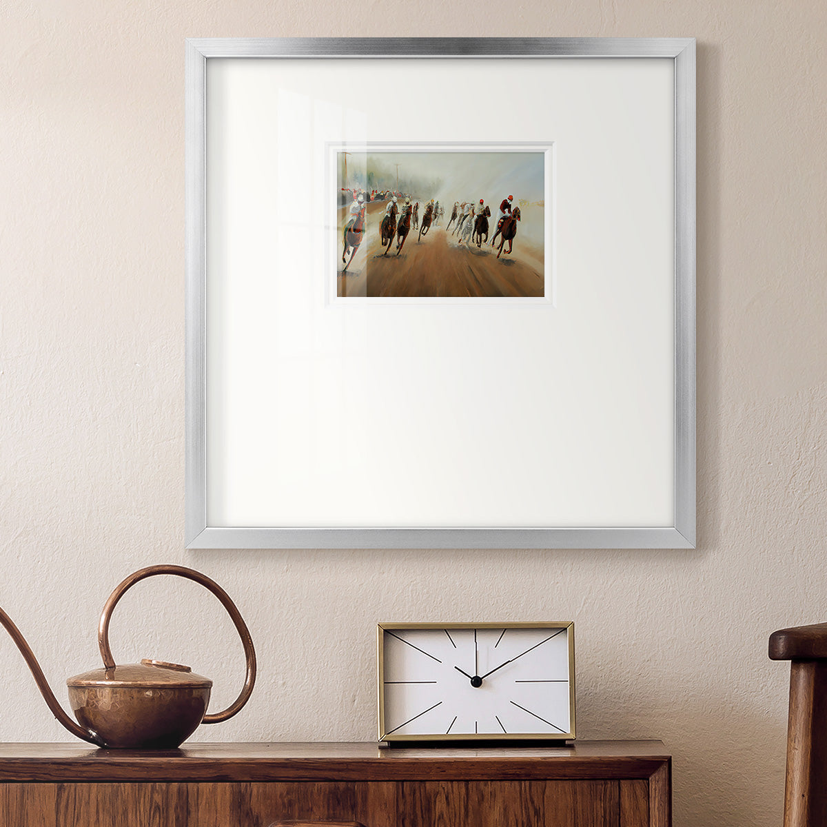 Around the Corner Premium Framed Print Double Matboard