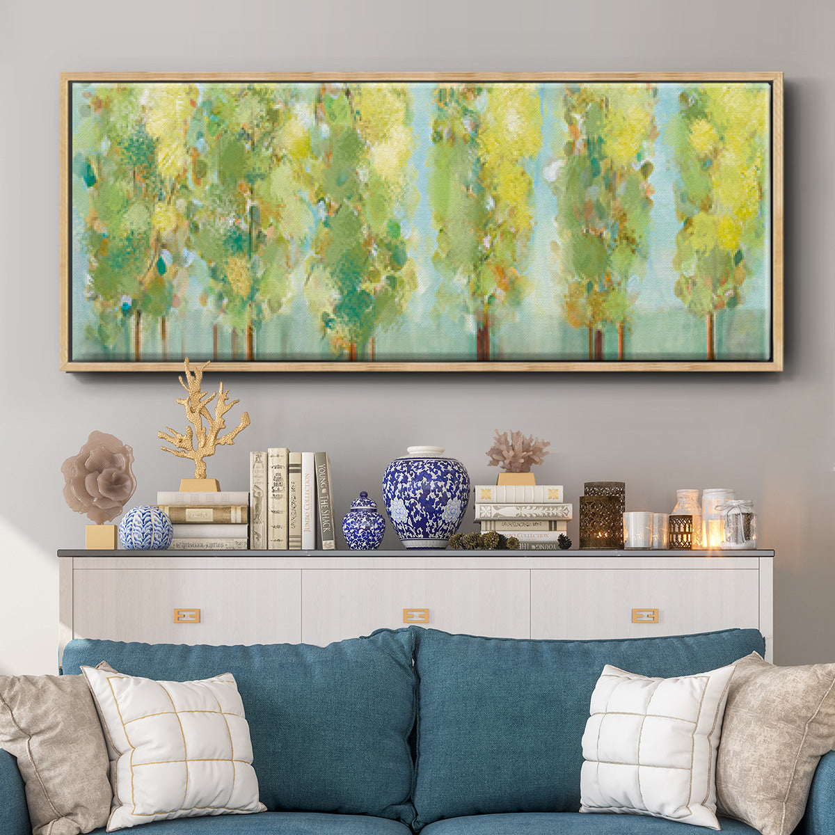 Turnwood - Floater Framed Canvas Print