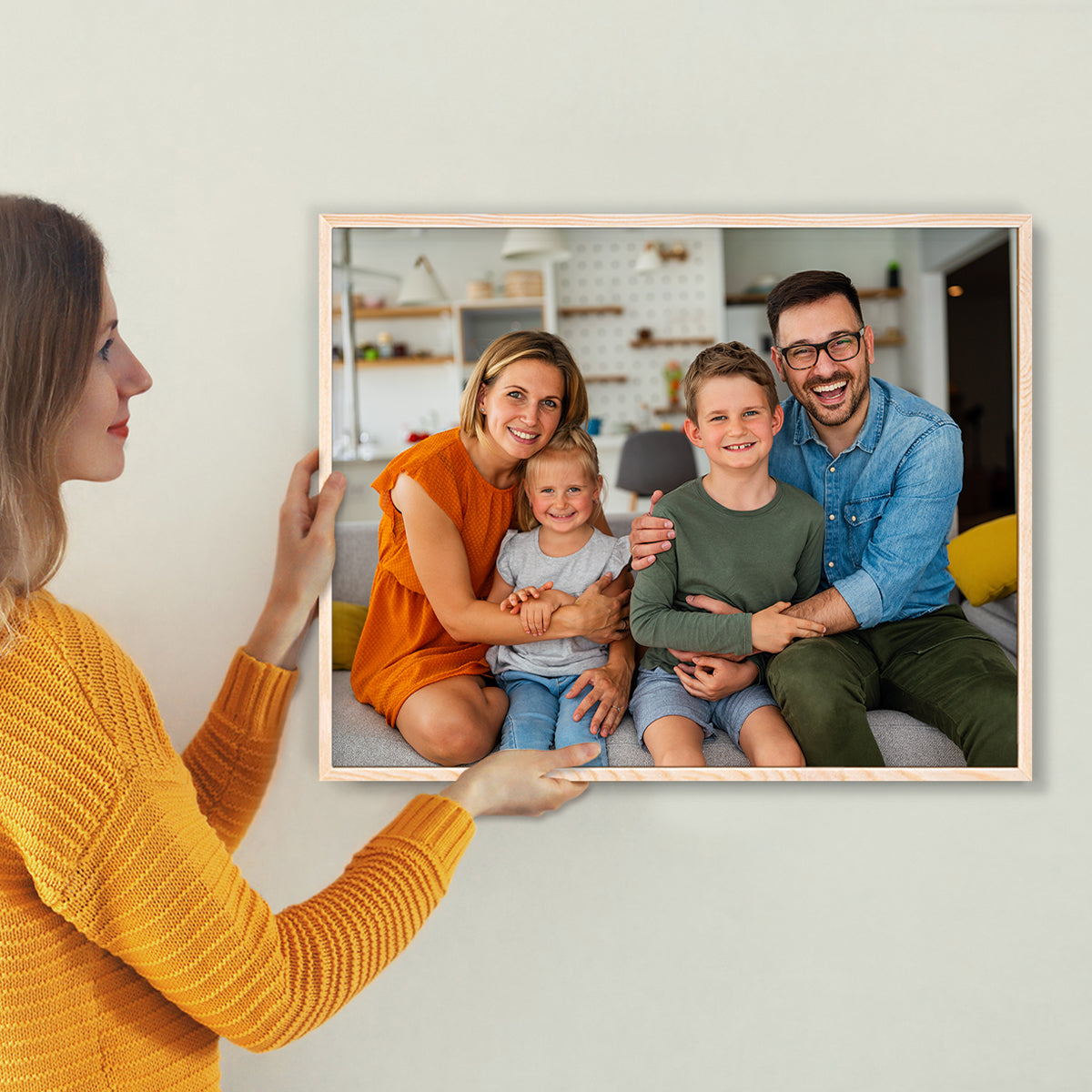 Set of 2 Restickable Custom Framed Photos - 28" x 22"