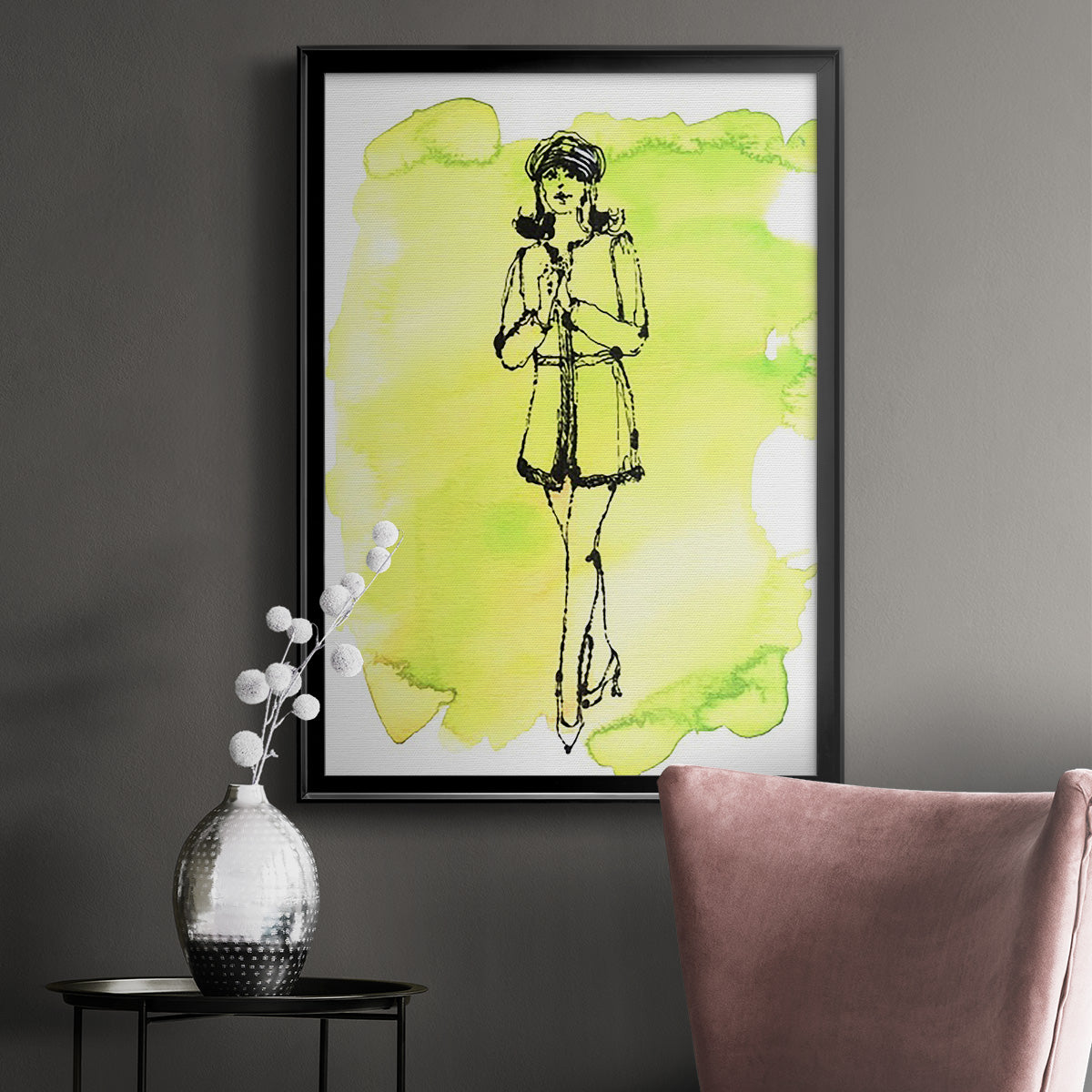 60's Fab I - Modern Framed Canvas Print