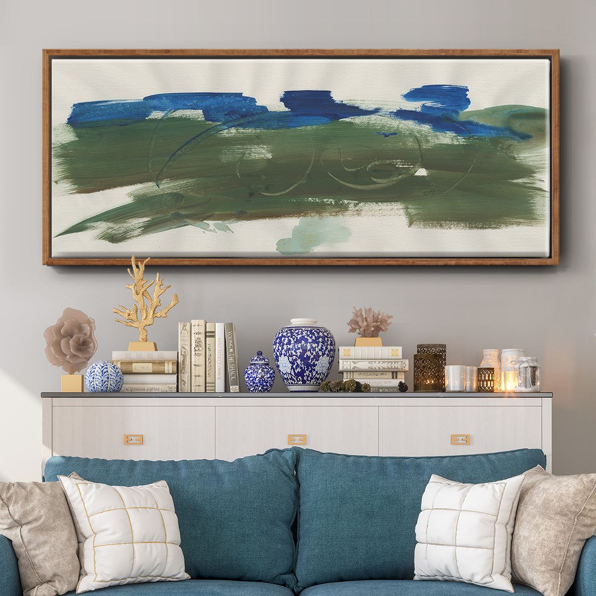 Mirages II - Floater Framed Canvas Print